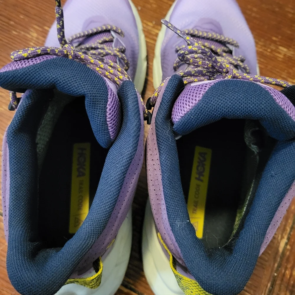 Hoka One One Trail Code GTX Wmns Size 11 B Hiking Shoes Purple Amethyst Goretex - Picture 6 of 11